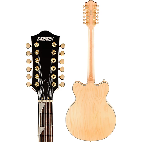 Gretsch Guitars G5476G 12 Limited Edition Electromatic Classic Hollowbody Double Cut 12 String Electric Guitar With Gold Hardware Natural