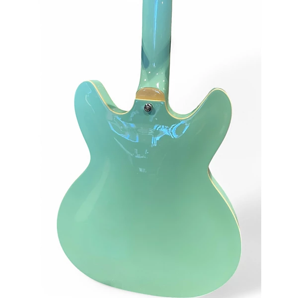 Hagstrom Used Hagstrom VIKING LIMITED EDITION AGED SKY BLUE Hollow Body Electric Guitar.gc