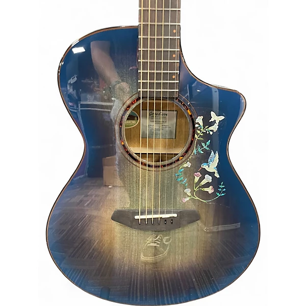 Used Breedlove PURSUIT EX S CONCERT BE CE Blue Burst Acoustic Electric Guitar