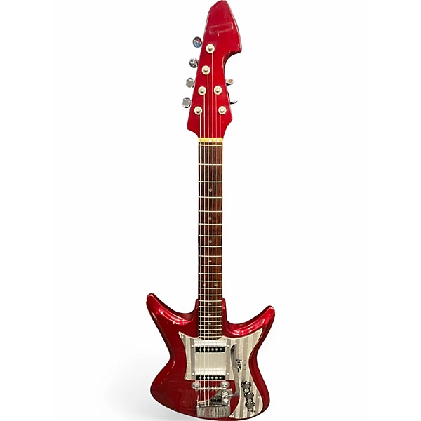 Vintage 1960s Tiesco ET 230 RED Solid Body Electric Guitar