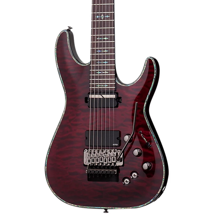 Hellraiser C 7 with Floyd Rose Sustaniac Electric Guitar Black Cherry