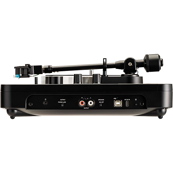 handytraxx tube Portable Record Player with NuTube Black Silver