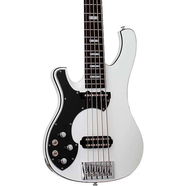 Schecter Guitar Research Stargazer 5 LH Electric Bass Gloss White