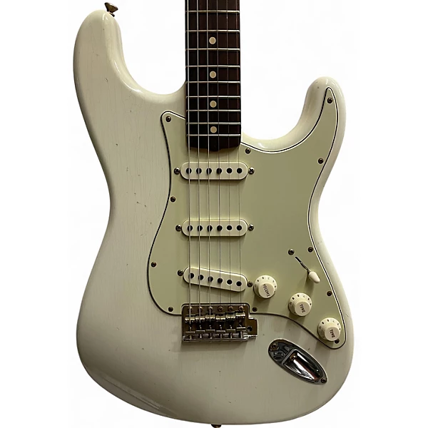 Used Fender Custom Shop 1962/1963 Stratocaster JRN LTD Olympic White Solid Body Electric Guitar