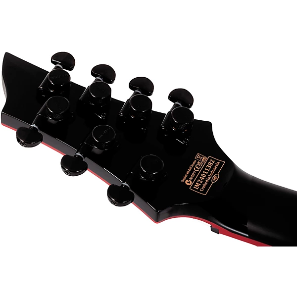 Schecter Guitar Research Sunset 7 ET Red Dawn Electric Guitar Gloss Black