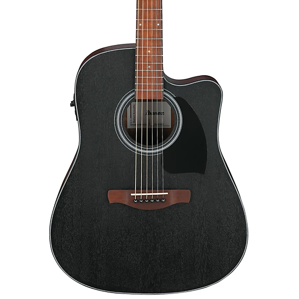 PF54CE Dreadnought Acoustic Electric Guitar Weathered Black