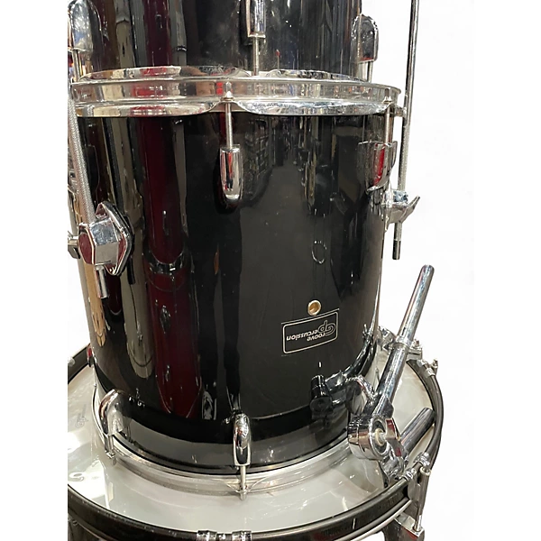 Groove Percussion Used Groove Percussion 5 Piece Drumset Black Drum Kit.gc