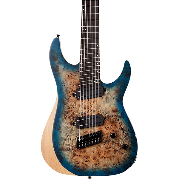 Schecter Guitar Research Reaper 7 MS 7 String Multi scale Electric Guitar Sky Burst