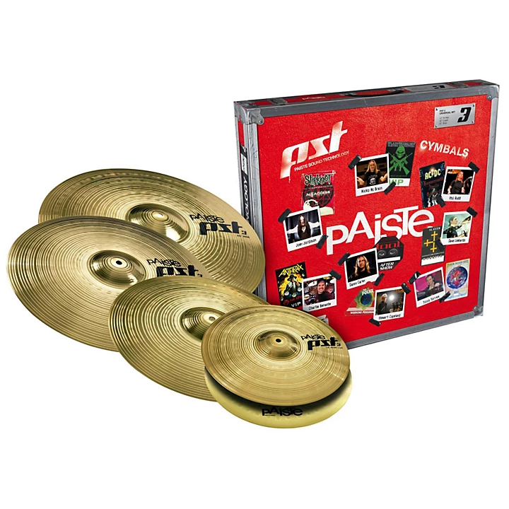 Paiste PST 3 Limited Edition Universal Cymbal Set With Free 18\