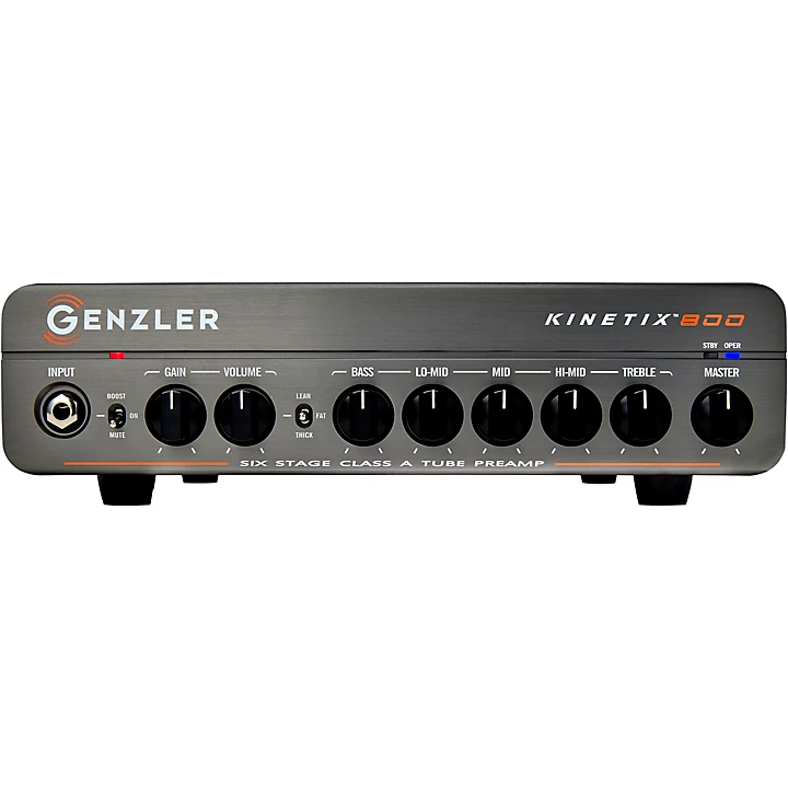 Genzler Amplification Kinetix 800 800W Bass Amp Head Level 1 Black M12410004001000.gc