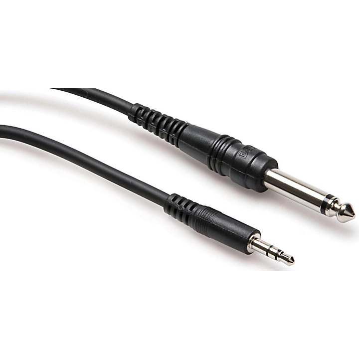 CMP 103 1 4 Inch TS to 35mm TRS Mono Interconnect Cable 3 ft