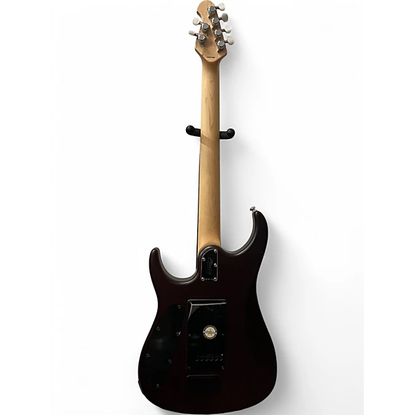 Used Sterling by Music Man JP150FM  SATIN ROYAL RED Solid Body Electric Guitar