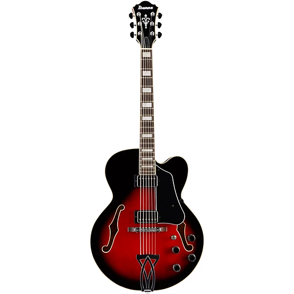 Ibanez Artcore AF75 Hollowbody Electric Guitar Transparent Red Sunburst