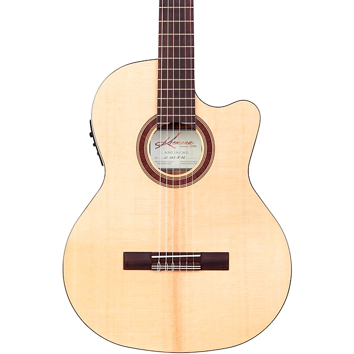 Rondo Thin Line Classical Acoustic Electric Guitar Natural