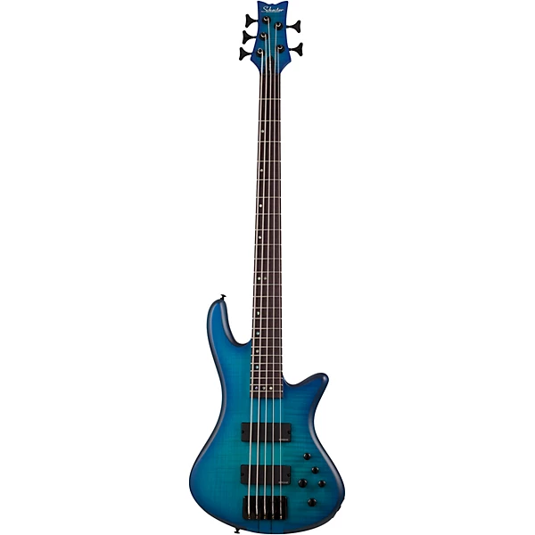 Stiletto Studio 5 5 String Electric Bass Ocean Blue Burst
