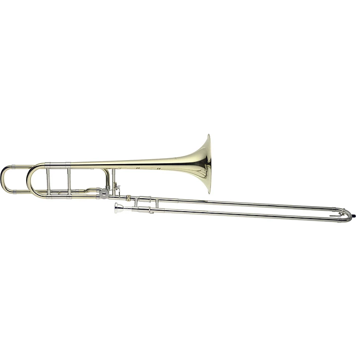 LV TB5415 Professional Bb F Large Bore Trombone Clear Lacquer