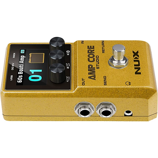 NUX Amp Core Studio Amp Modeling Pedal Gold