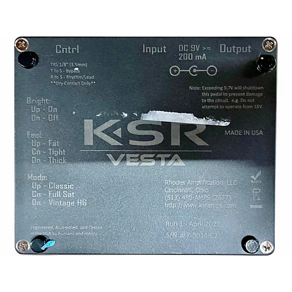 Ksr Used Ksr VESTA Pedal.gc