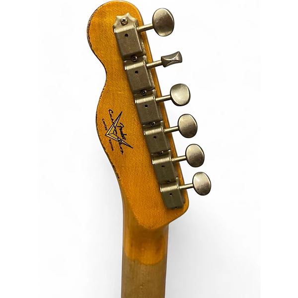 Used Fender Custom Shop Limited Edition 60s HS Relic Telecaster Lake Placid Blue Over Blue Flower Solid Body Electric Guitar