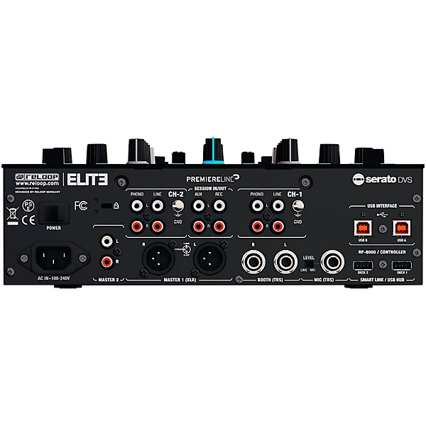 ELITE 2 Channel DVS Battle Mixer for Serato DJ Pro
