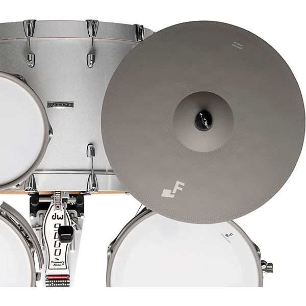 7 Acoustic Designed Electronic Drum Set White Sparkle