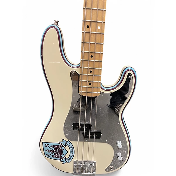 Fender Used Fender Steve Harris Signature Precision Bass Olympic White Electric Bass Guitar