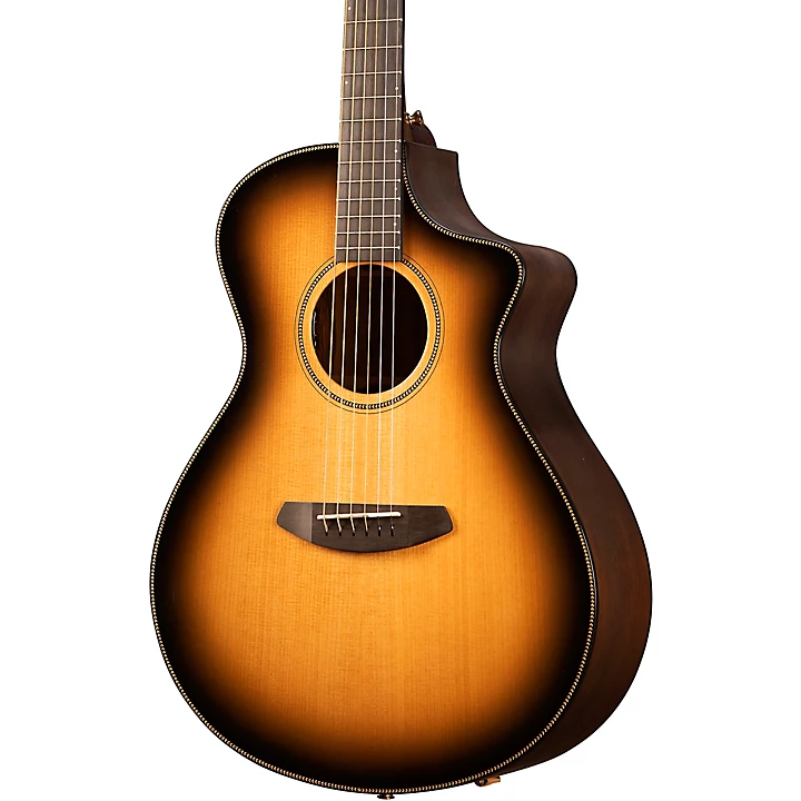 Breedlove Oregon Sitka Spruce Myrtlewood Cutaway Concert Acoustic Electric Guitar Saddleback