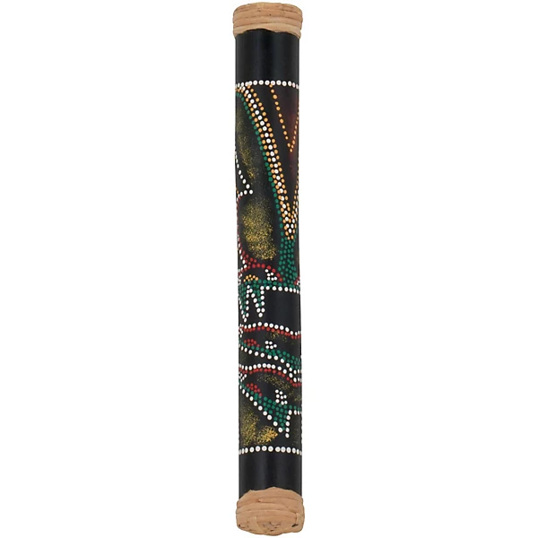 16 in Bamboo Rainstick in Hand Painted Hidden Spirit Finish