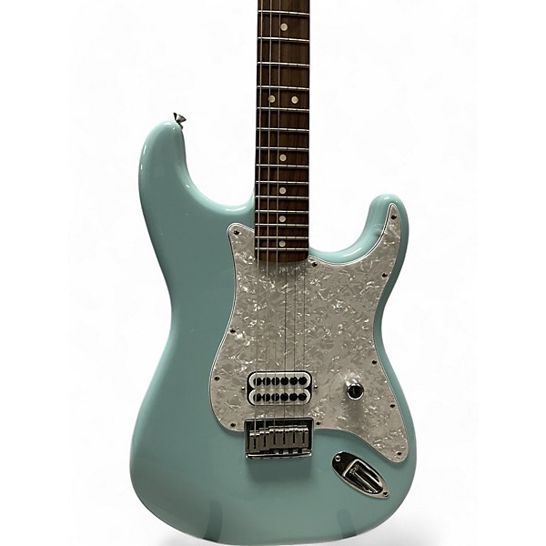 Used Fender Tom Delonge Signature Stratocaster Daphne Blue Solid Body Electric Guitar