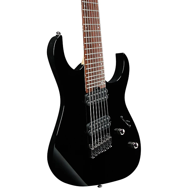 RGMS7 Multi Scale 7 String Electric Guitar Black