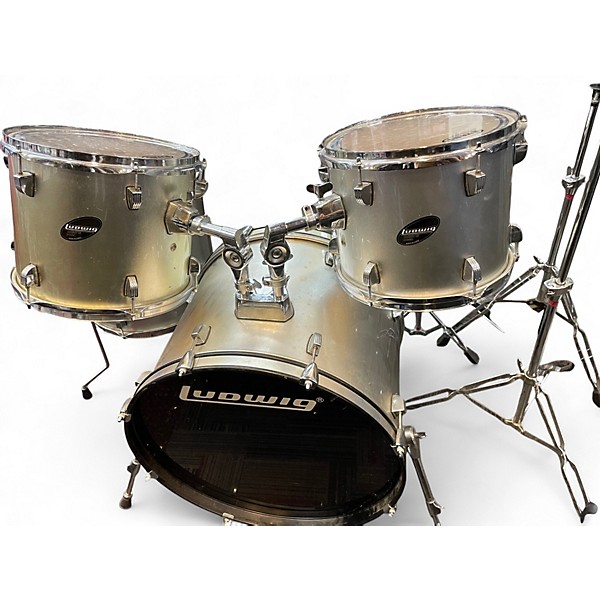 Used Ludwig 5 Piece Accent CS champagne Drum Kit