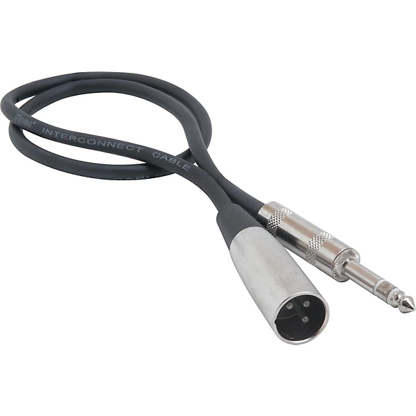 Advantage Interconnect Cable 1 4 TRS Male to XLR Male 20 ft Black