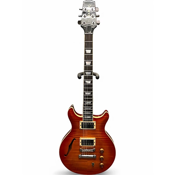 Used Hamer Artist Custom Cherry Sunburst Solid Body Electric Guitar