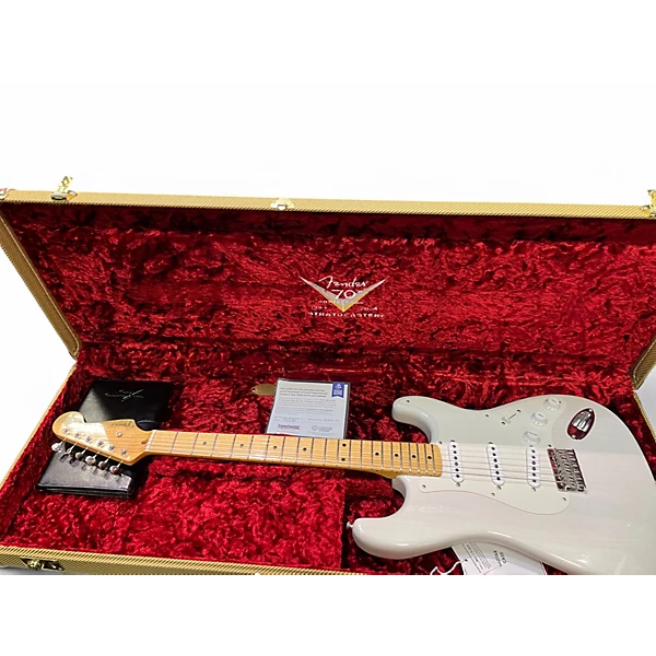 Used Fender Custom Shop Limited  54 Stratocaster HT White Blonde Solid Body Electric Guitar