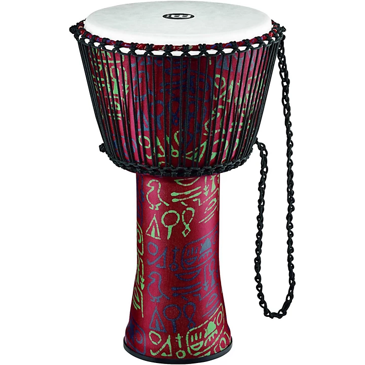 MEINL Rope Tuned Djembe with Synthetic Shell 14 in. Pharaoh's Script