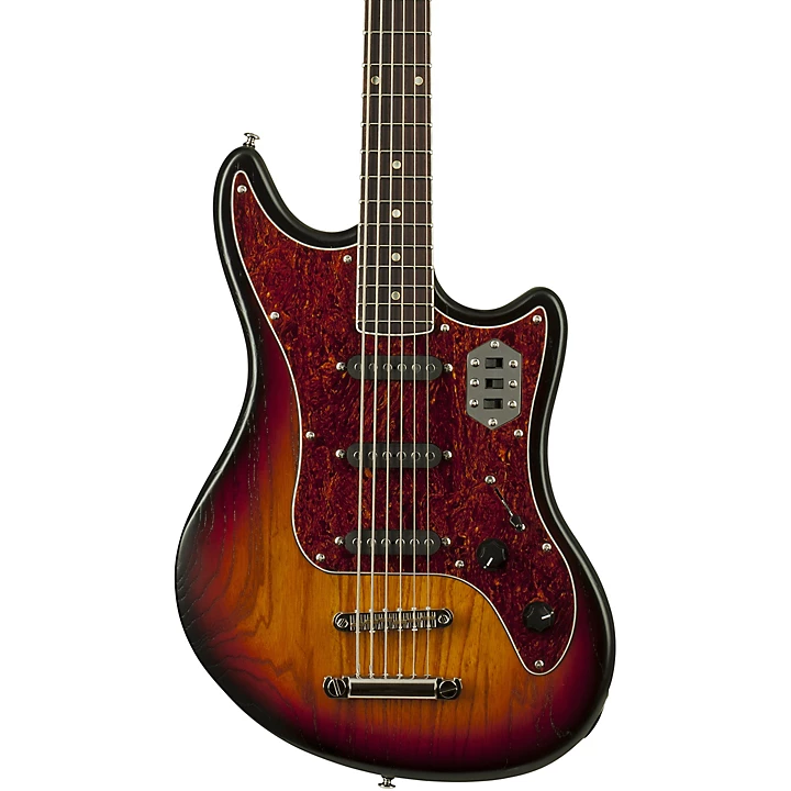 Hellcat VI Extended Range Electric Guitar 3 Tone Sunburst