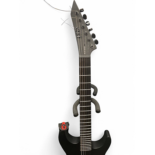 ESP Used ESP black metal 6HT Black Solid Body Electric Guitar.gc