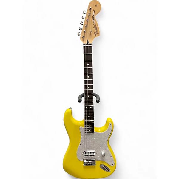 Used 2023 Fender Tom Delong Stratocaster Yellow Solid Body Electric Guitar.gc
