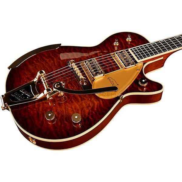 Gretsch Guitars G6134TGQM 59 Limited Edition Quilt Classic Penguin Electric Guitar Forge Glow