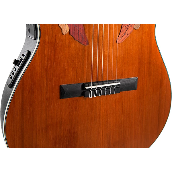 Ovation CE44C 4A G Celebrity Series Elite Mid Depth Nylon String Classical Acoustic Electric Guitar Level 1 Natural M14228004001000.gc