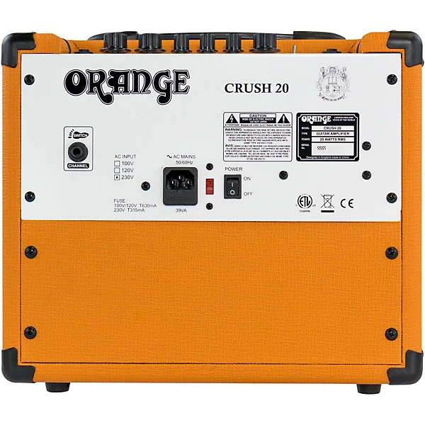 Orange Amplifiers Crush 20 20W 1x8 Guitar Combo Amp Level 2 Orange
