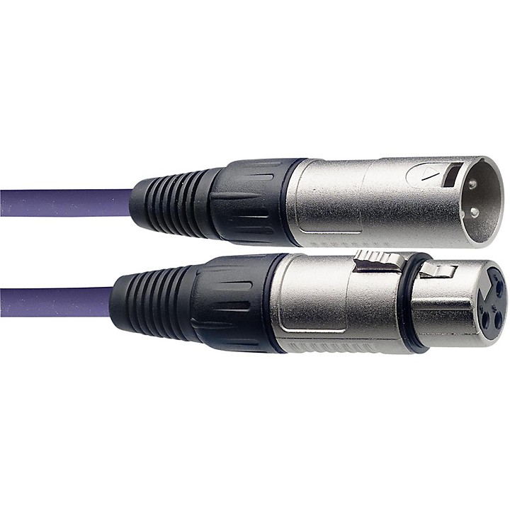 XLR Microphone Cable 20 ft Assorted Colors Purple