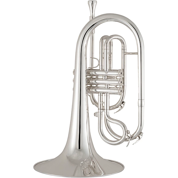 KMP411 Performance Series F Marching Mellophone Silver plated