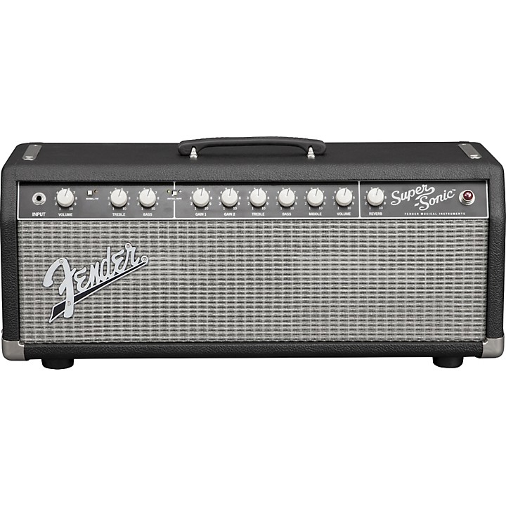 Fender Super Sonic 22 22W Tube Guitar Amp Head Level 1 Black H91054004001000.gc