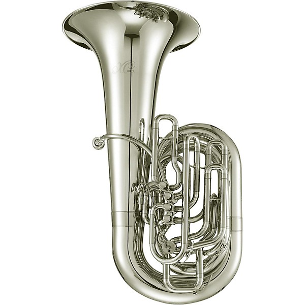 1680 Professional Series 5 Valve 4 4 CC Tuba Silver plated Yellow Brass Bell