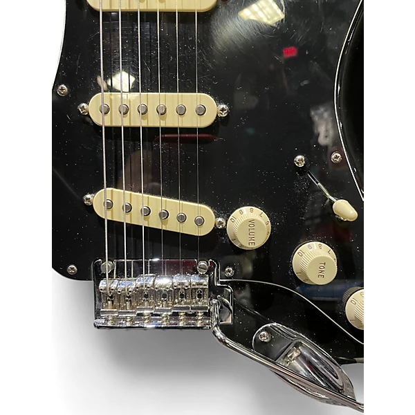 Used Fender Player Stratocaster Black Solid Body Electric Guitar