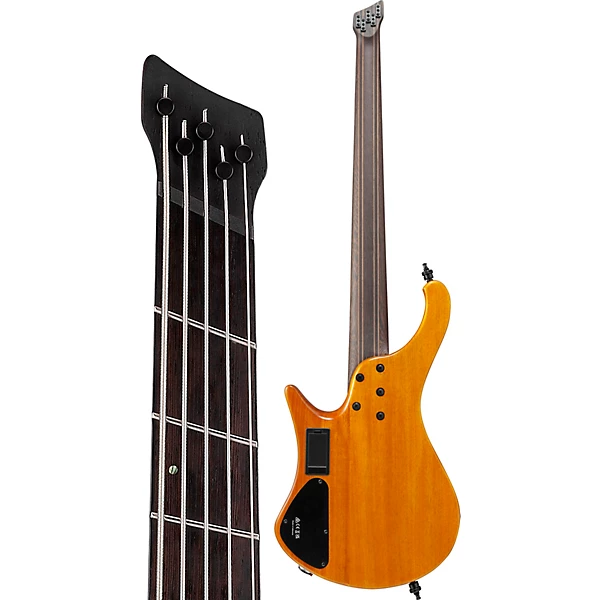 Ibanez EHB1135MS 5 String Multi Scale Ergonomic Headless Bass Guitar Silver Wave Black Low Gloss