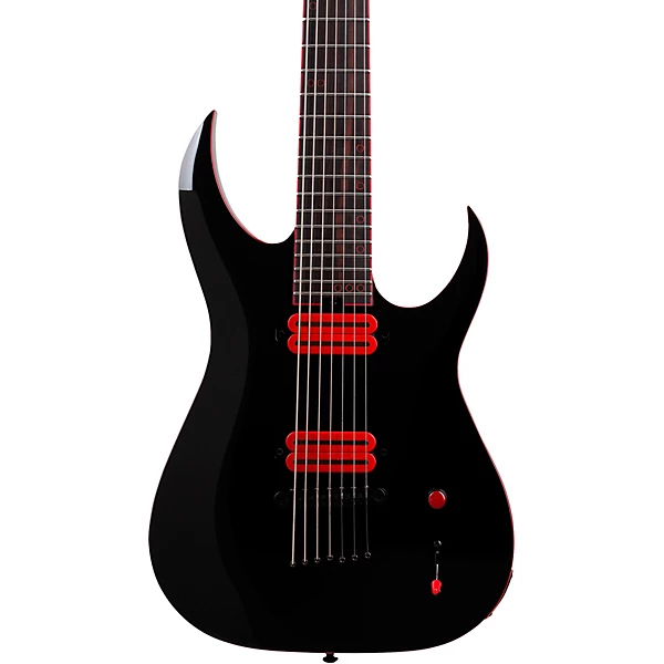 Sunset 7 Red Dawn Electric Guitar Gloss Black