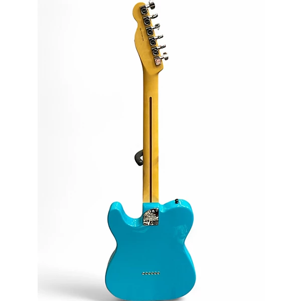 Used Fender American Professional II Telecaster Miami Blue Solid Body Electric Guitar