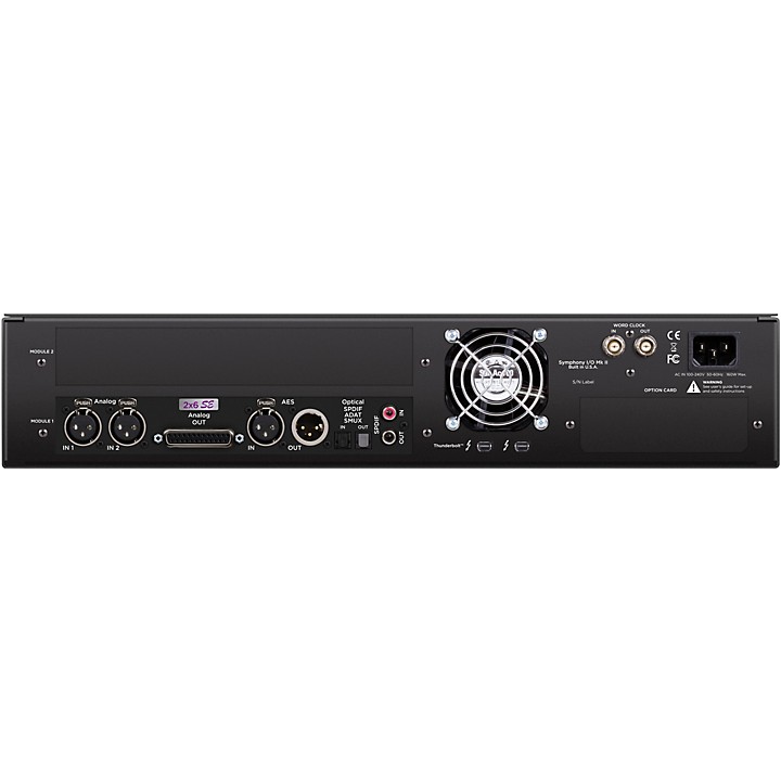 Apogee Symphony I O Mk II 2x6 SE Thunderbolt Audio Interface Level 1 L19559004000000.gc